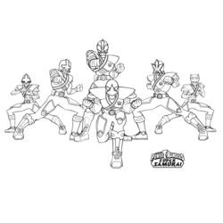 Раскраска: Могучие Рейнджеры (Супер герой) #49968 - Раскраски для печати