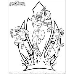 Раскраска: Могучие Рейнджеры (Супер герой) #49995 - Бесплатные раскраски для печати