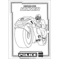 Раскраска: Могучие Рейнджеры (Супер герой) #50001 - Бесплатные раскраски для печати
