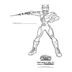 Раскраска: Могучие Рейнджеры (Супер герой) #50002 - Бесплатные раскраски для печати