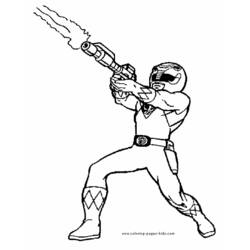 Раскраска: Могучие Рейнджеры (Супер герой) #50005 - Раскраски для печати
