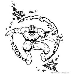 Раскраска: Могучие Рейнджеры (Супер герой) #50013 - Бесплатные раскраски для печати