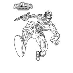 Раскраска: Могучие Рейнджеры (Супер герой) #50041 - Бесплатные раскраски для печати