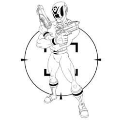 Раскраска: Могучие Рейнджеры (Супер герой) #50054 - Бесплатные раскраски для печати