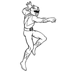 Раскраска: Могучие Рейнджеры (Супер герой) #50060 - Раскраски для печати