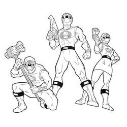 Раскраска: Могучие Рейнджеры (Супер герой) #50065 - Раскраски для печати