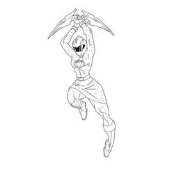 Раскраска: Могучие Рейнджеры (Супер герой) #50078 - Бесплатные раскраски для печати