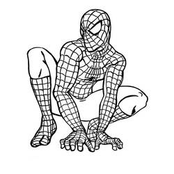 Раскраска: человек-паук (Супер герой) #78648 - Раскраски для печати