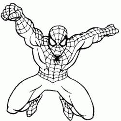 Раскраска: человек-паук (Супер герой) #78649 - Раскраски для печати
