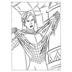 Раскраска: человек-паук (Супер герой) #78650 - Раскраски для печати
