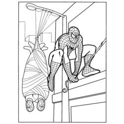 Раскраска: человек-паук (Супер герой) #78654 - Бесплатные раскраски для печати