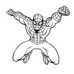 Раскраска: человек-паук (Супер герой) #78656 - Раскраски для печати