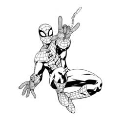 Раскраска: человек-паук (Супер герой) #78667 - Раскраски для печати