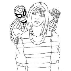 Раскраска: человек-паук (Супер герой) #78674 - Бесплатные раскраски для печати