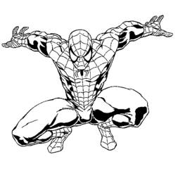 Раскраска: человек-паук (Супер герой) #78690 - Раскраски для печати