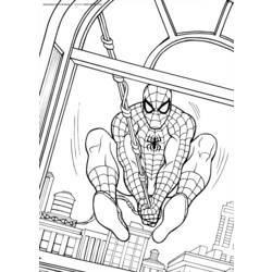 Раскраска: человек-паук (Супер герой) #78691 - Раскраски для печати