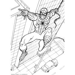 Раскраска: человек-паук (Супер герой) #78703 - Раскраски для печати