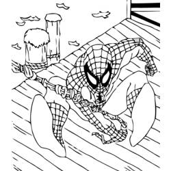 Раскраска: человек-паук (Супер герой) #78708 - Бесплатные раскраски для печати