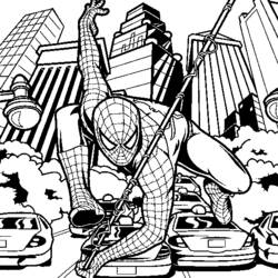 Раскраска: человек-паук (Супер герой) #78712 - Бесплатные раскраски для печати