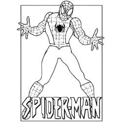 Раскраска: человек-паук (Супер герой) #78730 - Раскраски для печати