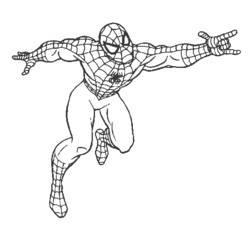 Раскраска: человек-паук (Супер герой) #78736 - Раскраски для печати