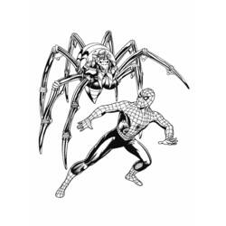 Раскраска: человек-паук (Супер герой) #78757 - Раскраски для печати