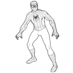 Раскраска: человек-паук (Супер герой) #78772 - Раскраски для печати