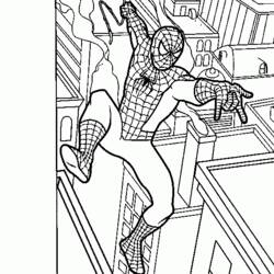 Раскраска: человек-паук (Супер герой) #78806 - Бесплатные раскраски для печати