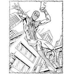 Раскраска: человек-паук (Супер герой) #78808 - Раскраски для печати