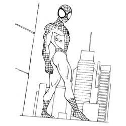 Раскраска: человек-паук (Супер герой) #78821 - Бесплатные раскраски для печати