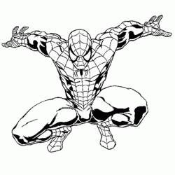 Раскраска: человек-паук (Супер герой) #78859 - Раскраски для печати