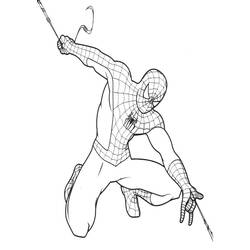 Раскраска: человек-паук (Супер герой) #78904 - Раскраски для печати