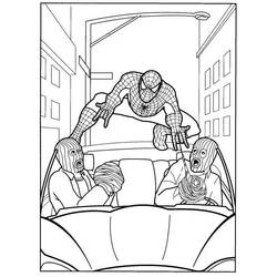 Раскраска: человек-паук (Супер герой) #78928 - Бесплатные раскраски для печати