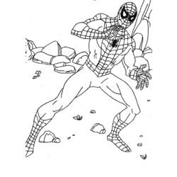 Раскраска: человек-паук (Супер герой) #78937 - Бесплатные раскраски для печати