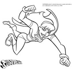 Раскраска: Supergirl (Супер герой) #83926 - Раскраски для печати