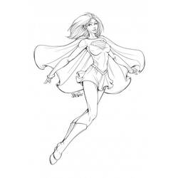 Раскраска: Supergirl (Супер герой) #83929 - Раскраски для печати