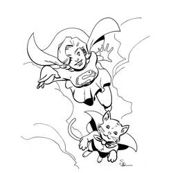 Раскраска: Supergirl (Супер герой) #83930 - Раскраски для печати