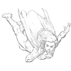 Раскраска: Supergirl (Супер герой) #83935 - Раскраски для печати