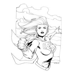 Раскраска: Supergirl (Супер герой) #83946 - Раскраски для печати