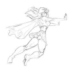 Раскраска: Supergirl (Супер герой) #83953 - Раскраски для печати