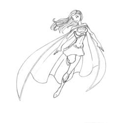 Раскраска: Supergirl (Супер герой) #83972 - Раскраски для печати