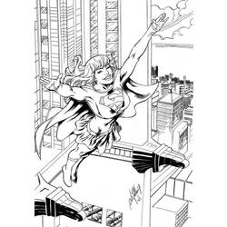 Раскраска: Supergirl (Супер герой) #83982 - Раскраски для печати