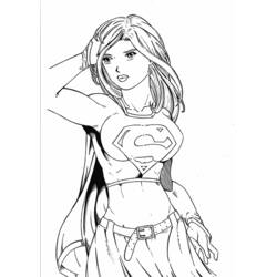 Раскраска: Supergirl (Супер герой) #84010 - Раскраски для печати