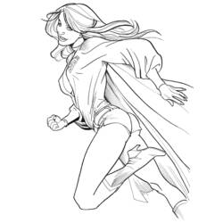Раскраска: Supergirl (Супер герой) #84053 - Раскраски для печати