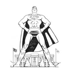 Раскраска: сверхчеловек (Супер герой) #83612 - Бесплатные раскраски для печати