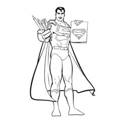 Раскраска: сверхчеловек (Супер герой) #83618 - Раскраски для печати