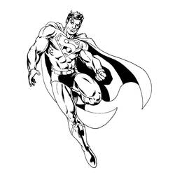 Раскраска: сверхчеловек (Супер герой) #83620 - Бесплатные раскраски для печати