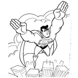 Раскраска: сверхчеловек (Супер герой) #83624 - Бесплатные раскраски для печати