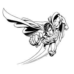 Раскраска: сверхчеловек (Супер герой) #83626 - Бесплатные раскраски для печати