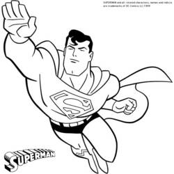Раскраска: сверхчеловек (Супер герой) #83635 - Раскраски для печати